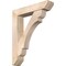 Ekena Millwork Olympic Slat Smooth Bracket w/ Offset Brace, Douglas Fir, 7 1/2"W x 36"D x 44"H BKT0806X36X44OLY06SDF - alternate 1